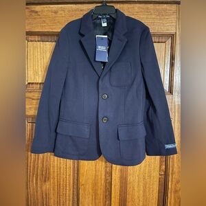 Polo Ralph Lauren Knit Cotton Sport Coat- Navy- Size 7